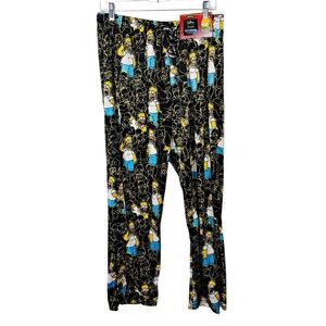 Limited Edition Homer Simpson Fleece PJ Pants with Pockets NWT